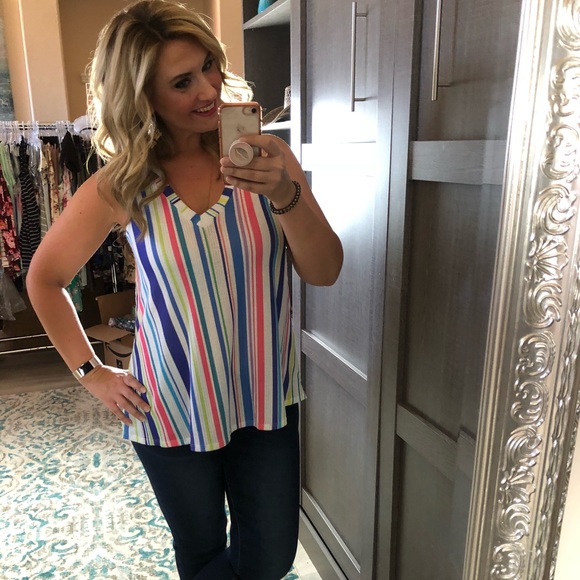 ❗️Last 3! S-L Vertical stripes trendy top - Picture 2 of 5